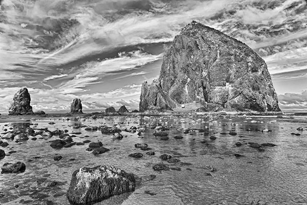 Haystack Rock at Cannon Beach, Oregon